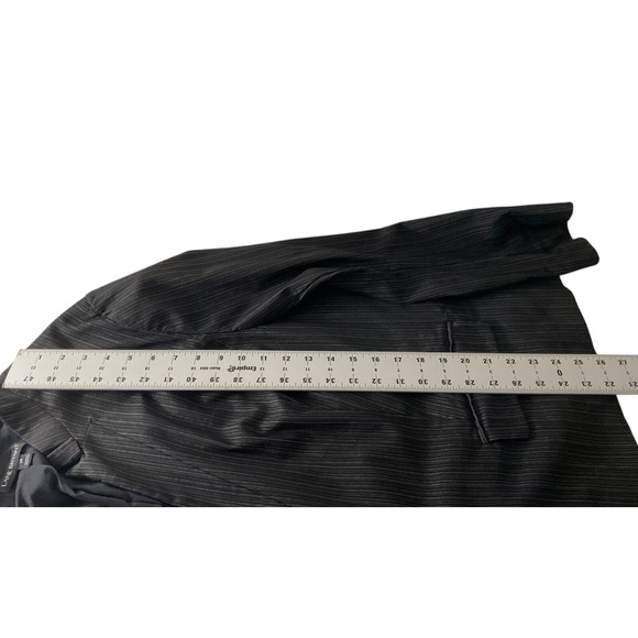 Lane Bryant Women's 24 Black Blazer Jacket Pinstripe Two Button Work Office - Picture 6 of 11